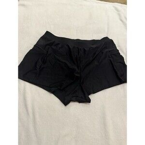 SWEET ESCAPE black swim  pocket sides solid swim shorts 16W